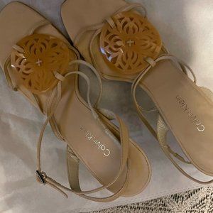 Calvin Klein Shell Hi Heel Sandal